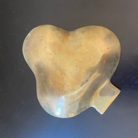 Vintage Mid Century Modern 3 Leaf Clover Trinket Tray Brass MCM‎ *READ - Picture 2 of 7